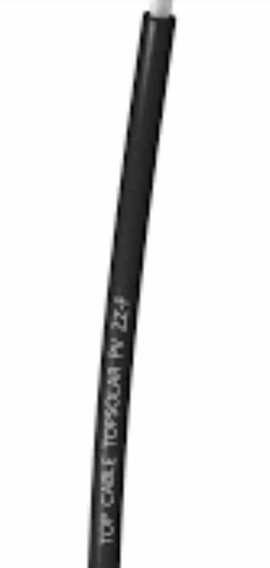 Cable Solar 6mm Negro X Metro
